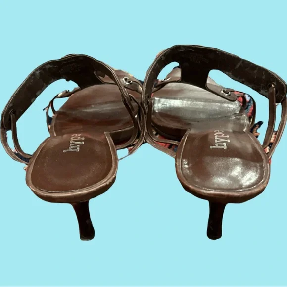 HYPE 2 1/2” heel mule brown leather with tassle size 7.5 - Picture 4 of 7